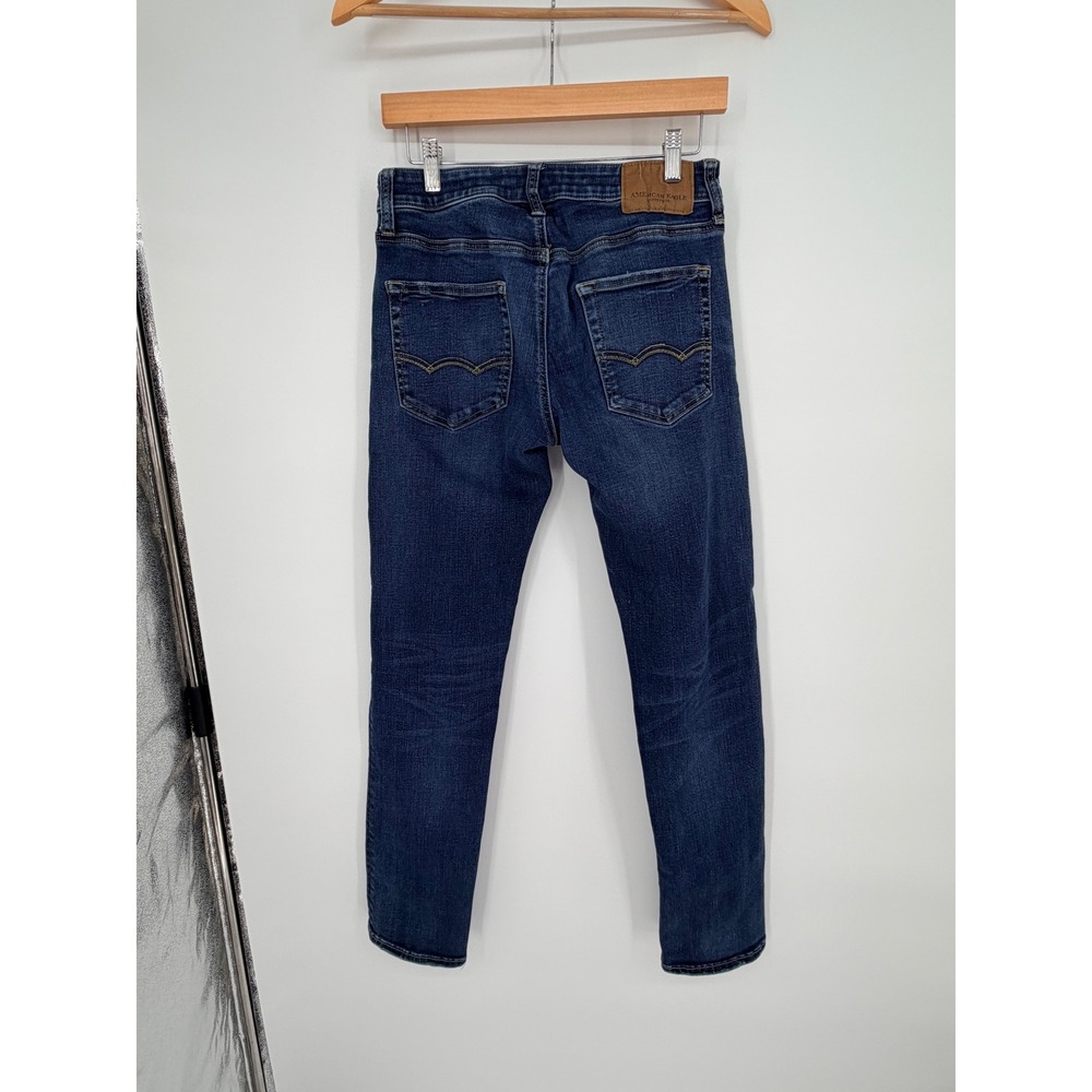 American Eagle Slim Jeans 28x32 Dark Wash Ne(X)t Level Flex Classic Casual - Picture 2 of 9